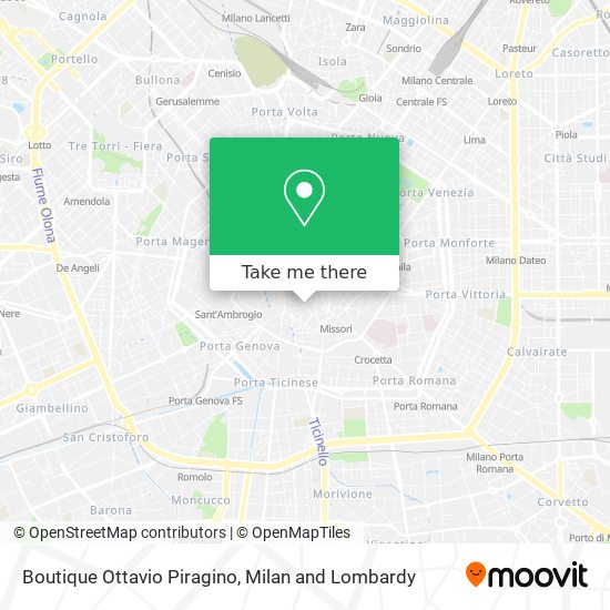 Boutique Ottavio Piragino map