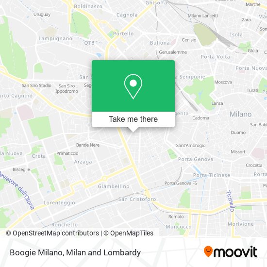 Boogie Milano map