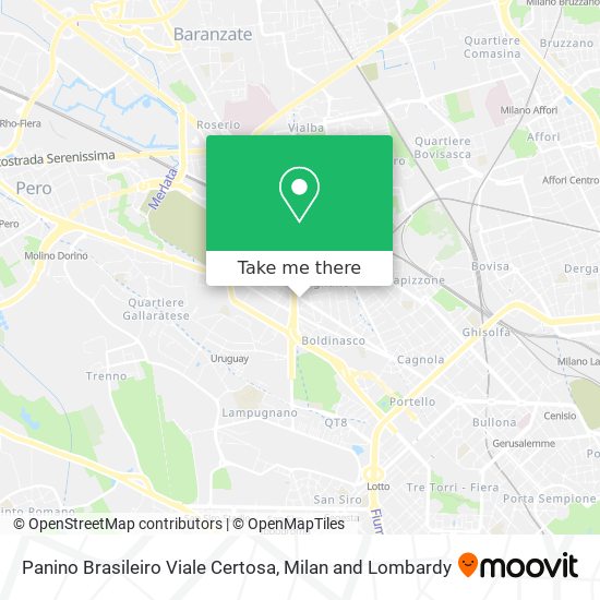 Panino Brasileiro Viale Certosa map
