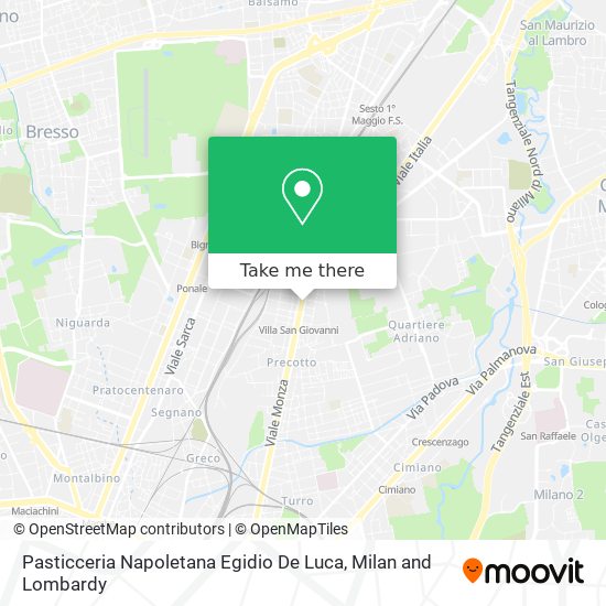 Pasticceria Napoletana Egidio De Luca map