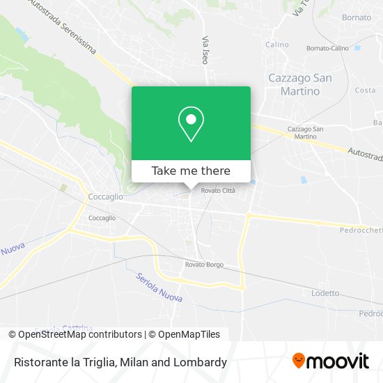 Ristorante la Triglia map
