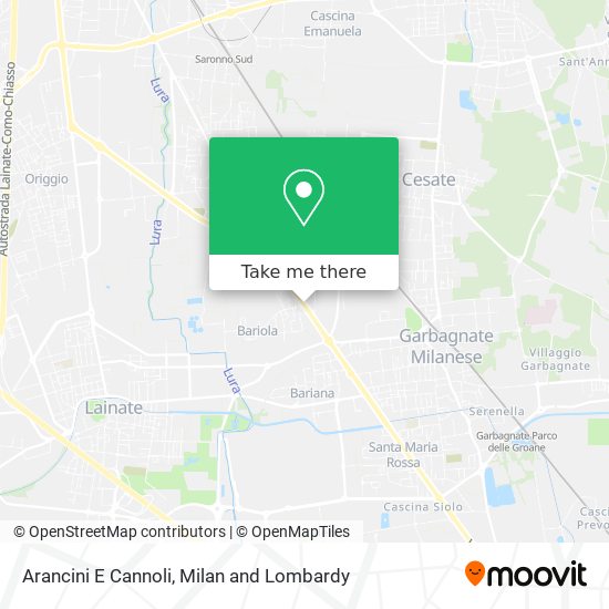 Arancini E Cannoli map