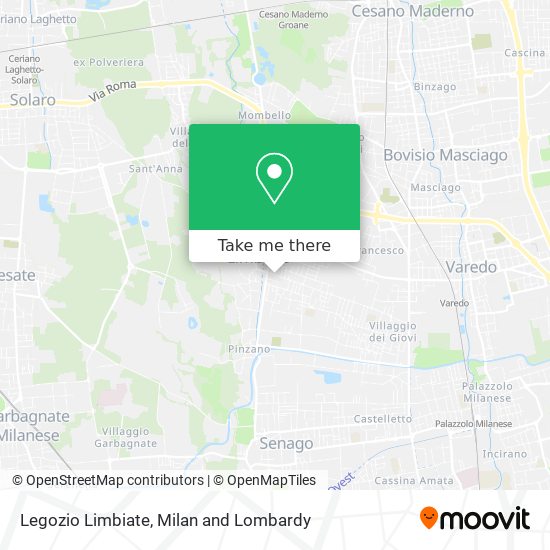 Legozio Limbiate map