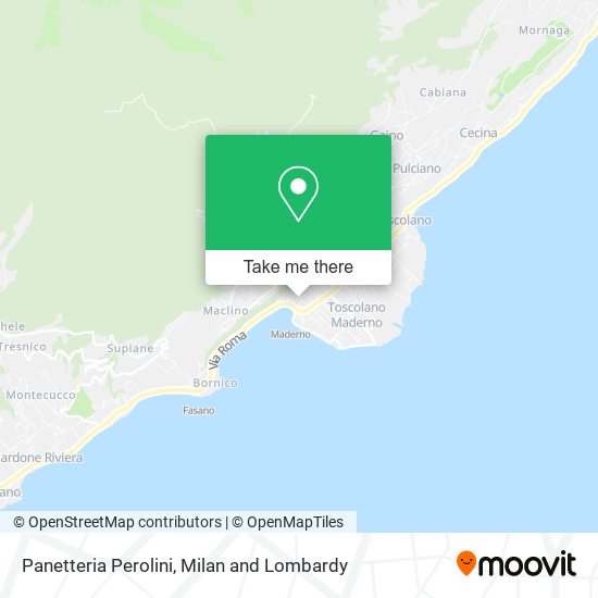 Panetteria Perolini map