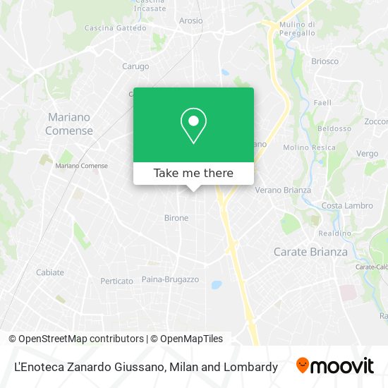 L'Enoteca Zanardo Giussano map