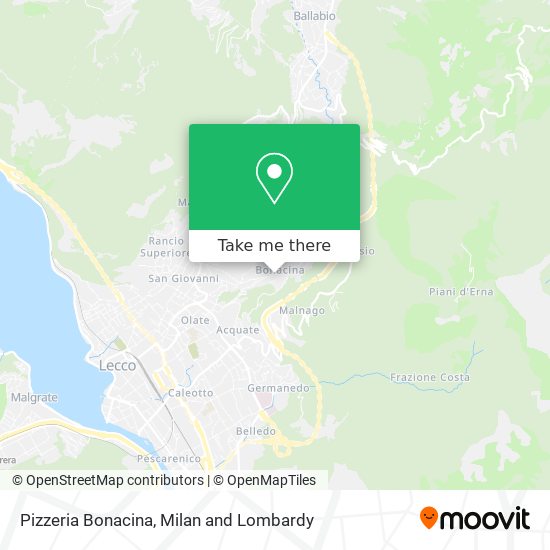 Pizzeria Bonacina map