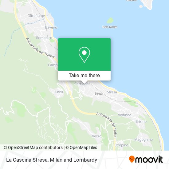 La Cascina Stresa map