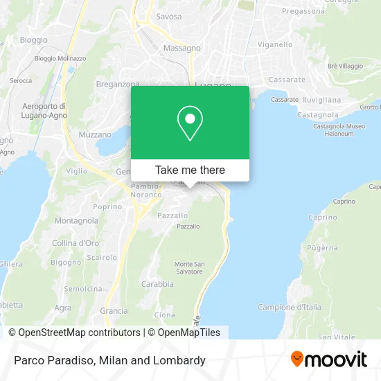Parco Paradiso map