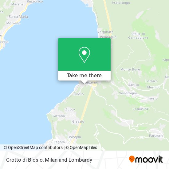 Crotto di Biosio map