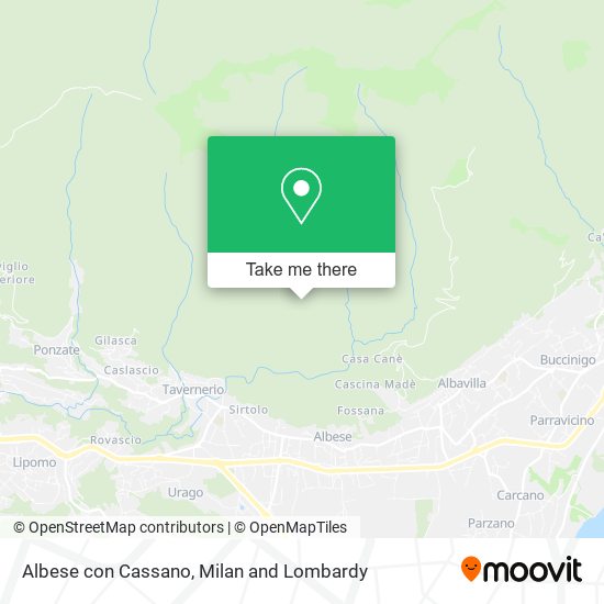 Albese con Cassano map