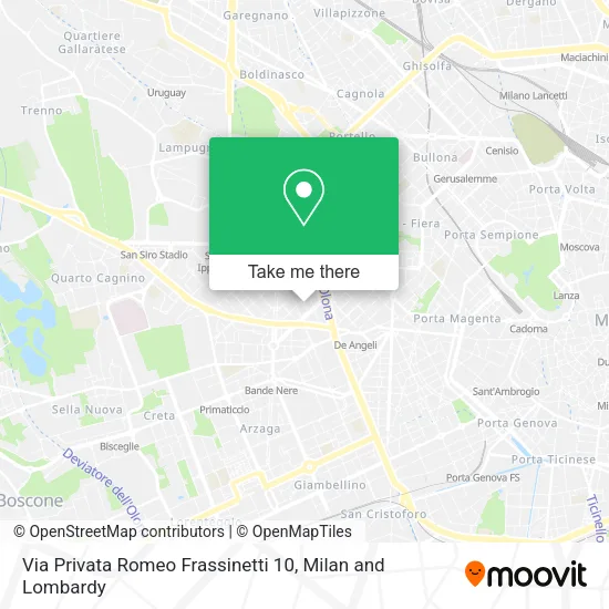 Via Privata Romeo Frassinetti 10 map