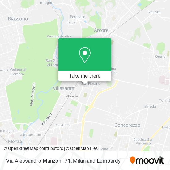 Via Alessandro Manzoni, 71 map
