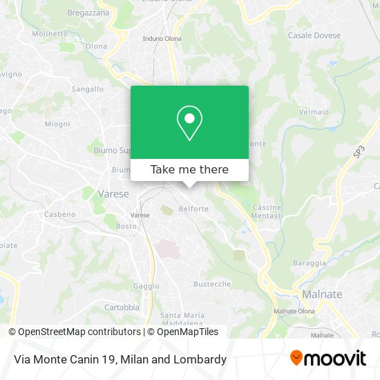 Via Monte Canin 19 map