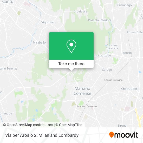 Via per Arosio 2 map