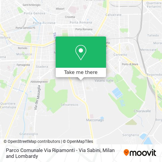 Parco Comunale Via Ripamonti - Via Sabini map