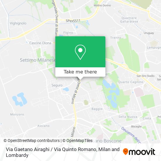 Via Gaetano Airaghi / Via Quinto Romano map