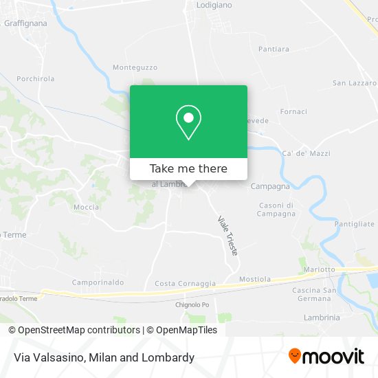 Via Valsasino map