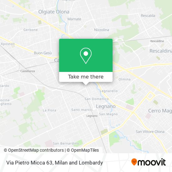 Via Pietro Micca 63 map