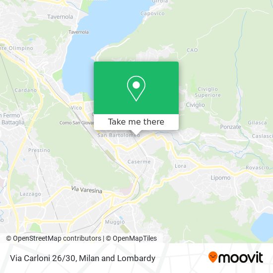 Via Carloni 26/30 map