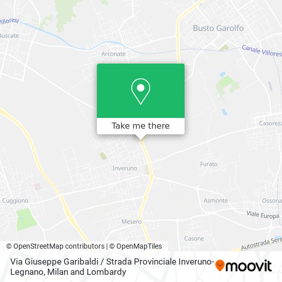 Via Giuseppe Garibaldi / Strada Provinciale Inveruno-Legnano map