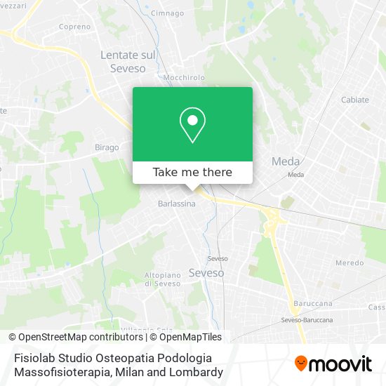 Fisiolab Studio Osteopatia Podologia Massofisioterapia map