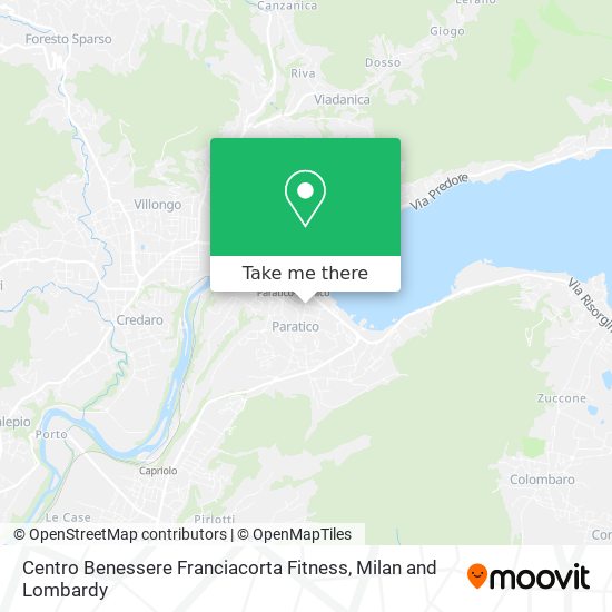 Centro Benessere Franciacorta Fitness map