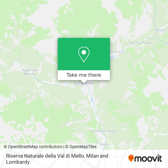 Riserva Naturale della Val di Mello map