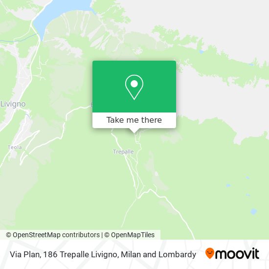 Via Plan, 186 Trepalle Livigno map