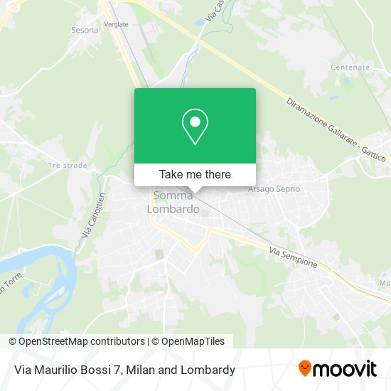 Via Maurilio Bossi 7 map