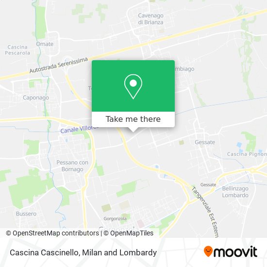 Cascina Cascinello map