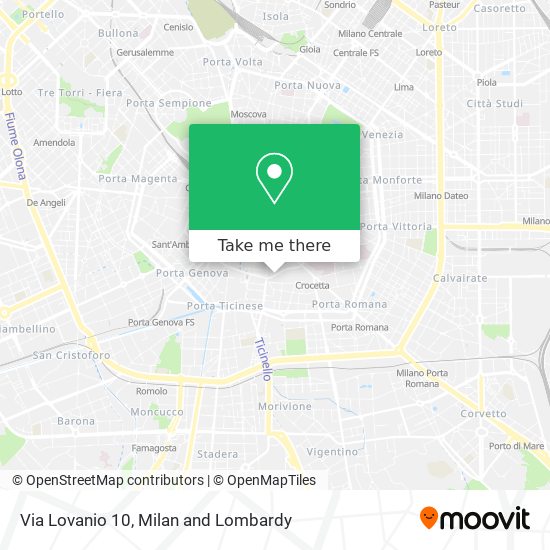 Via Lovanio 10 map