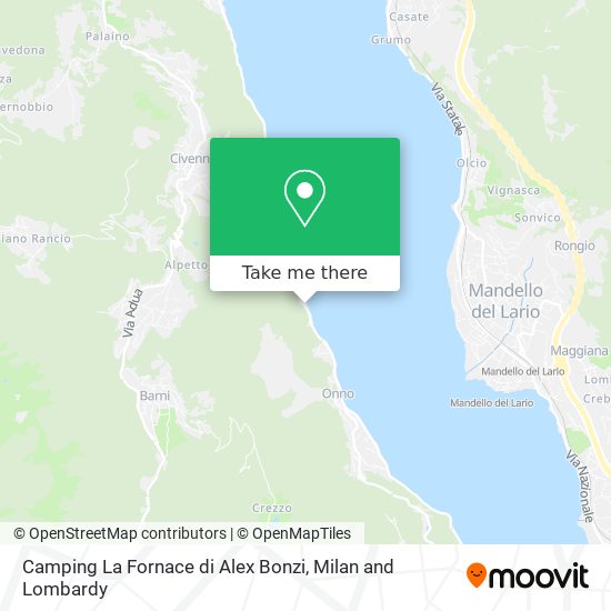 Camping La Fornace di Alex Bonzi map