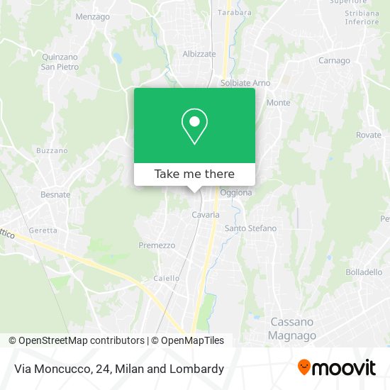 Via Moncucco, 24 map