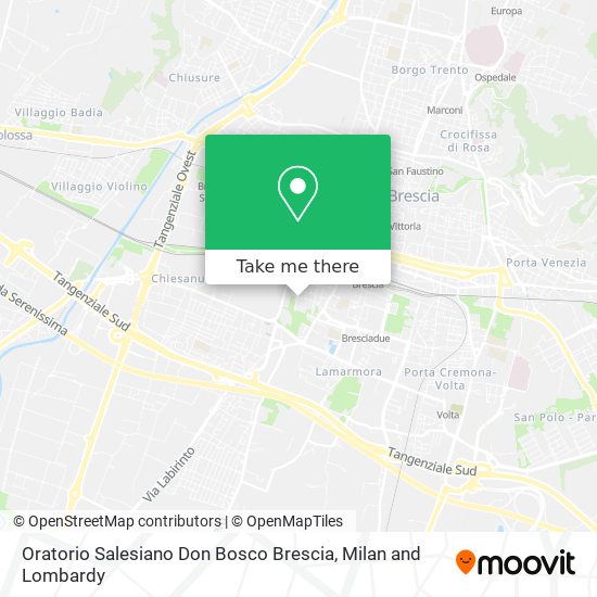 Oratorio Salesiano Don Bosco Brescia map