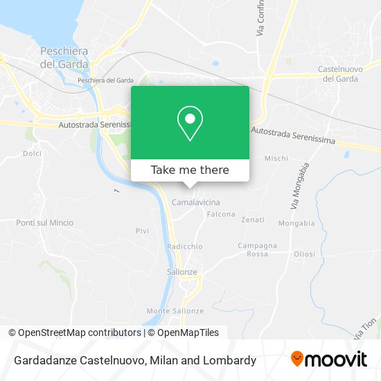 Gardadanze Castelnuovo map