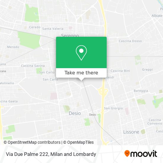 Via Due Palme 222 map