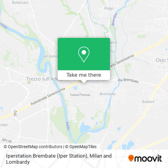 Iperstation Brembate (Iper Station) map