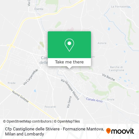 Cfp Castiglione delle Stiviere - Formazione Mantova map