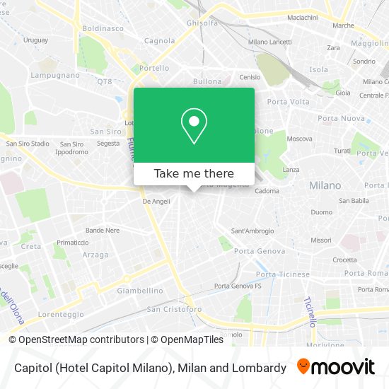 Capitol (Hotel Capitol Milano) map
