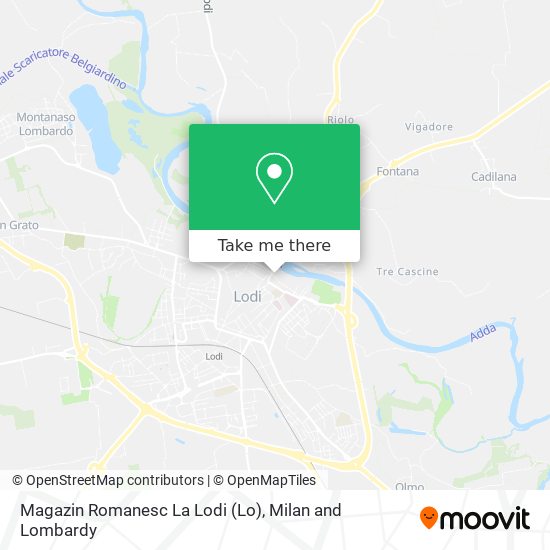 Magazin Romanesc La Lodi map