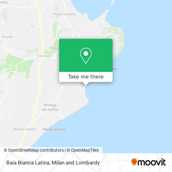 Baia Bianca Latina map