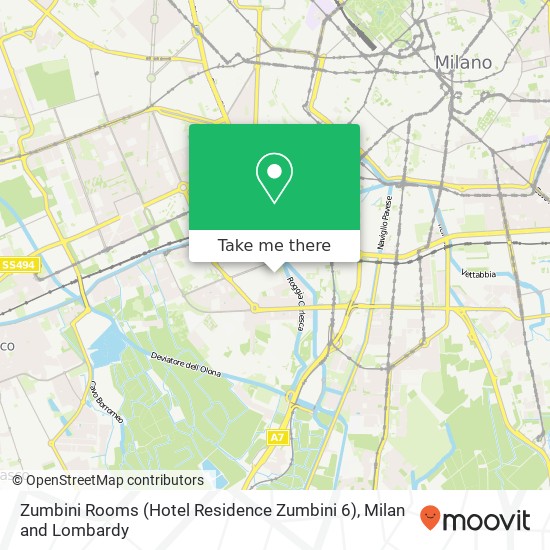 Zumbini Rooms (Hotel Residence Zumbini 6) map