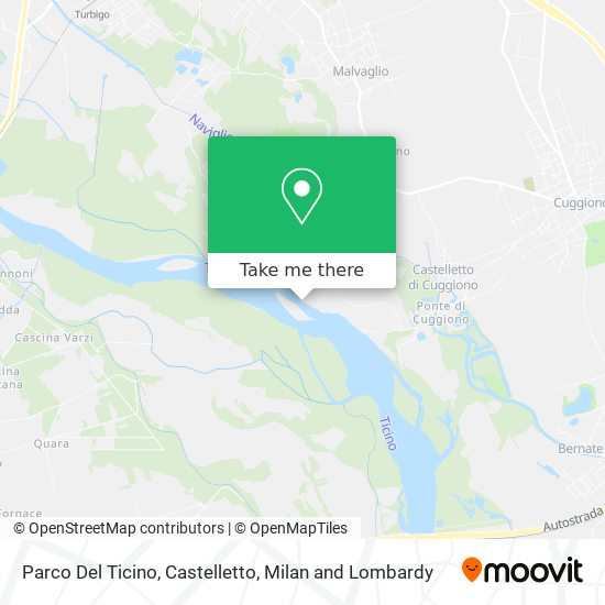 Parco Del Ticino, Castelletto map
