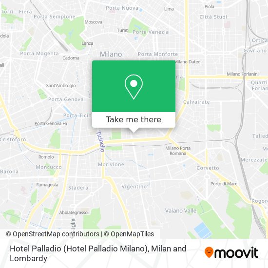 Hotel Palladio (Hotel Palladio Milano) map