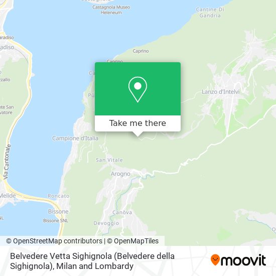 Belvedere Vetta Sighignola (Belvedere della Sighignola) map