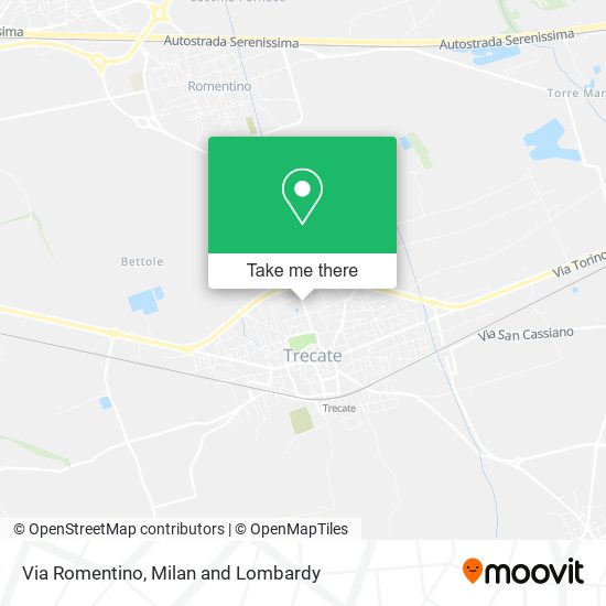 Via Romentino map