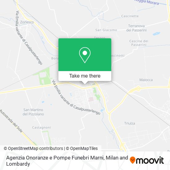 Agenzia Onoranze e Pompe Funebri Marni map