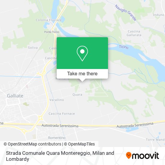 Strada Comunale Quara Montereggio map