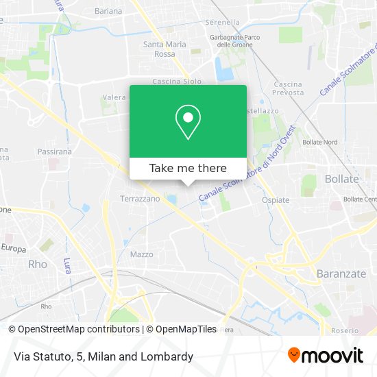 Via Statuto, 5 map