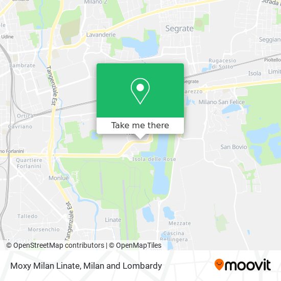 Moxy Milan Linate map